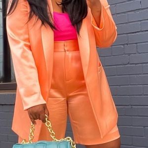 Alice + Olivia Peach Blazer